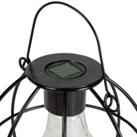 Northlight Dw92430 Geometric Outdoor Hanging Solar Lantern With Handle, 6