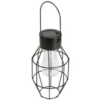 Northlight Dw92425 Geometric Oblong Outdoor Hanging Solar Lantern With Handle, 9.5