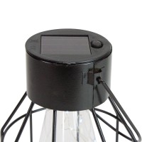 Northlight Dw92425 Geometric Oblong Outdoor Hanging Solar Lantern With Handle, 9.5