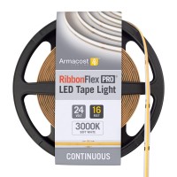 Armacost Lighting Ribbonflex Pro 24-Volt White Continuous (Cob) Tape Light 3000K 16.4 Ft (175230)