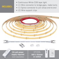 Armacost Lighting Ribbonflex Pro 24-Volt White Continuous (Cob) Tape Light 3000K 16.4 Ft (175230)