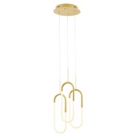 Led Three Clips Chandelier, Dimmable, Sandy Gold(D0102Hge4A7)