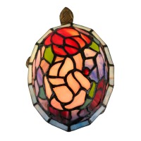 Dale Tiffany Ta20109 Toto Turtle Floral Accent Lamp, Antique Bronze Multicolor