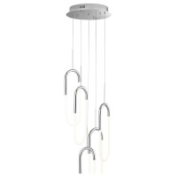 Led Five Clips Chandelier, Dimmable, Chrome(D0102Hge4Bg)