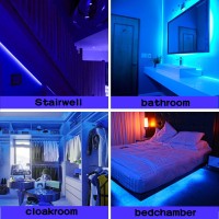 Meijiajia Led Neon Strip Lights, Blue 12V/16.4Ft, Flexible Diffuser, Cuttable & Bendable Waterproof Silicon, For Devices Lighting Upgrade, Decor & Sign Custom. [Power Adapter Not Included]