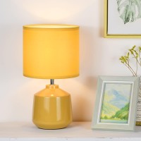 Lampwell Lena Small Table Lamp For Living Room As Bedside Table Lamp For Bedroom,Modern Ceramic Table Lamp,Kids Table Lamp,Night Table Lamp,F7.09