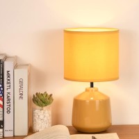 Lampwell Lena Small Table Lamp For Living Room As Bedside Table Lamp For Bedroom,Modern Ceramic Table Lamp,Kids Table Lamp,Night Table Lamp,F7.09