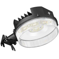 Cinoton Led Barn Light, Dusk To Dawn Outdoor Lighting, 42W 4950Lm 5000K Daylight, Security Flood Light, Ul Listed, Ip65 Waterproof Outside Area Light With Photocell, Black1 Pack