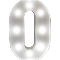 St Helens Home & Garden Battery Operated 3D Led Number Light - Perfect For Use As A Night Light Or At Weddings And Parties (Number 0)