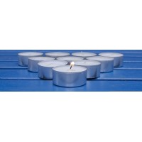 Pritogo Tea Lights, White, Diameter 3.8 X 2.5 Cm, Soot-Free, Burn Time: 8 Hours (Pack Of 100)