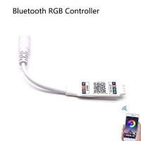 Mini Rgb Bluetooth Compatible Controller Dc 5V 12V 24V Music Bluetooth Smart App Controller Light Strip Control For Rgb Led Strip (White)