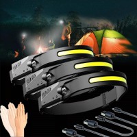 Wnjd Nightbuddy Led Headlight, Night Buddy Headlight 230 Usb Rechargeable Waterproof Induction Visus Led Headlamp Flashlight Adjustable Headband Suitable For All People (3 Pack)