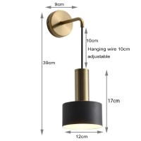 Gyy Battery Operated Wall Lights Indoor With Remote 2 Pieces Of Bedroom Bedside Chandelier Modern Minimalist Led Light Luxury Li