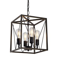 Viruhaka Rustic Vintage Chandelier Light Fixtures Lantern Ceiling Light Led Light Fixture For Kitchen Island, Dining, Living Room