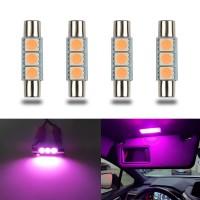 iBrightstar Newest 930V Super Bright 29mm 6614F 6612F LED Bulbs for car Sun Interior Vanity Mirror Sun Visor Lights Purple