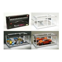 White Collectible Display Show Case Illumicase With Led Lights Mirror Base Back For 164 143 132 124 118 Scale Models By Ill