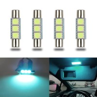 iBrightstar Newest 930V Super Bright 29mm 6614F 6612F LED Bulbs for car Sun Interior Vanity Mirror Sun Visor Lights Ice Blue