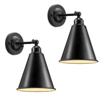 Vintage Wall Sconces, 2Pack Industrial Wall Sconces, Modern Black Wall Sconces Lighting, Wall Sconces Set Of Two, 240 Degree Adjustable Antique Arm Swing Wall Lamp For Bedroom Bathroom Hallway Porch