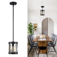 Mini Crystal Semi Flush Mount Ceiling Light Convertible Hanging Pendant Lighting Fixture For Kitchen Island Black Drum Shade C