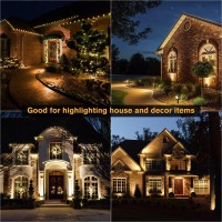 Low Voltage Landscape Lights Total 56Ft Cable Long Outdoor Landscape Lights Waterproof Led Spotlight With Plug Warm White 12W Sm