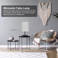 Sailstar Light Grey Table Lamp, 3 Way Dimmable Touch Control Lamp, Bedside Lamps With 2 Outlets, Small Nightstand Lamp For Bedroom, End Table, Desk, Living Room, 9W Led Bulb Included