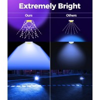 Solar Outdoor Lights, Solar Lights Outdoor Waterproof Ip68 Multicolor 13 Modes, Rgb Solar Spot Lights Outdoor, Auto On/Off Solar Landscape Lights 2-In-1, For Yard, Garden, Pathway, Flag, 2 Pack