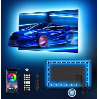 Maticod Led Lights For Tv Led Backlight, 13.1Ft Rgb Led Strip Lights For Tv Lights Behind, Tv Led Lights For 45-60In Tv With Bluetooth Smart App Remote Control Music Sync, Usb Powered Rgb 5050