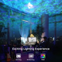 Lumoonosity Ocean Wave Projector Water Light Projector For Bedroom Kids Room Decor Ocean Galaxy Night Light With Speaker