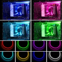 Btf-Lighting Neon Rgb Pc Light Strip 2Pcs 19.7In Rgb Led Strip For 12V 4-Pin Rgb Led Headers For Asus Aura Sync, Gigabyte Rgb Fusion, Msi Mystic Light, Asrock Rgb