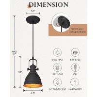 Audickic Pendant Lights Minimalist Pendant Lighting For Kitchen Island Hanging Light Fixtures With Black Metal 3Pack Ad215