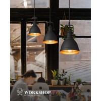 Audickic Pendant Lights Minimalist Pendant Lighting For Kitchen Island Hanging Light Fixtures With Black Metal 3Pack Ad215