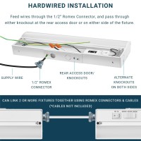 Parmida Led Technologies Led Under Cabinet Lighting, Hardwired Installation, 12 Inch, 9W, 3Cct Color Selectable - 3000K/4000K/5000K, Etl Listed, 120V, Dimmable, 600 Lumens, White Finish