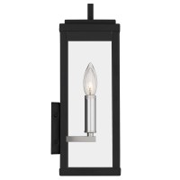 Tawson Eva Outdoor Wall 2-Lights Exterior Wall Lantern Fixtures With Clear Glass Shade, Matte Black Wall Sconce, Weather Resistant For For Entryway, Doorway, Corridor, Balcony And Porch