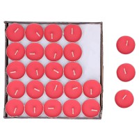 Tea Light Candles, 50Pcs Aluminum Alloy Shelled Round Candles, Smokeless Scented Candles, Decorative Candles Romantic Marriage Proposal Tool For Wedding Holiday (Red)