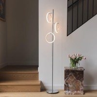 Brightech Saturn Led Tree Floor Lamp Unique Design Matches Modern And Contemporary Decor 3 Light Standing Pole Lamp Tall Li