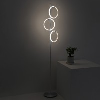 Brightech Saturn Led Tree Floor Lamp Unique Design Matches Modern And Contemporary Decor 3 Light Standing Pole Lamp Tall Li