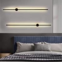 Tfcfl 1M/40Inch Led Linear Wall Lamp, Indoor Long Strip Lighting Fixture Ip67 Waterproof Wall Sconce Luminaire/Bedroom Bedside Licht, Wiring Installation Required, Pack Of 1