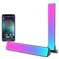 Zuukoo Light Flow Light Bar, Rgb Smart Led Lamp With Multiple Lighting Effects And Music Modes, Led Tv Backlights, Mood Light, Ambient Lighting For Gaming, Movies, Pc, Tv, Room Decoration (Black)