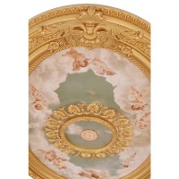 Cherubs Sky Oval Chandelier Ceiling Medallion 44In