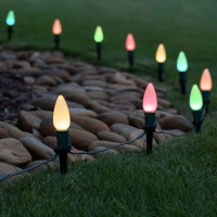 Christmas Light Stakes, 5 Inch Yard Lawn Stakes, 90 Pieces C7 And C9 Light Stake For Christmas Decorations Outdoor Garden Patio Path