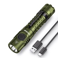 Wurkkos Fc11 Led Flashlight High 90Cri Ultra Bright Max 1300Lumen Edc Torch Usb C Charge,Ip67 Waterproof Flashlight,Magnetic Tailcap,Great For Indoor/Outdoor Activities (Fc11-Green-5000K)