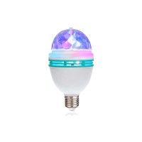 Harbolle Rgb Color Rotating Bulb,E26/E27,Led Party Bulbs Colored Strobe Light Bulb Multi Crystal Stage Lights For Disco, Birthday Party Club Bar For Indoor & Outdoor Parties, Photography (1 Pack)