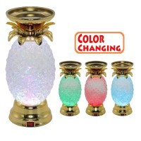 Yakii 95 Pineapple Led Color Changing Shine Candle Holder Swirling Water Waves Lamp Kid Safe Batteryusb Cable Operated Table