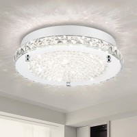 Crystal Ceiling Light Led Flush Mount Ceiling Light Kitchen Lights Fixtures Dimmable Bedroom Lights For Ceiling Bathroom Ceiling