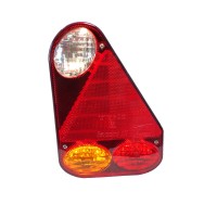 Lighting Aspck Earpoint III E tested function right tail light brake turn signal light reverse light function left tail light brake indicator rear fog light with triangular reflector 5 pin Bayonet connection voltage 12 V including bulb dimensions H 219 x 