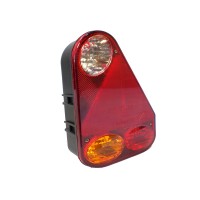 Lighting Aspck Earpoint III E tested function right tail light brake turn signal light reverse light function left tail light brake indicator rear fog light with triangular reflector 5 pin Bayonet connection voltage 12 V including bulb dimensions H 219 x 