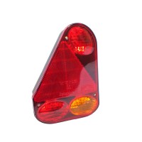 Lighting Aspck Earpoint III E tested function right tail light brake turn signal light reverse light function left tail light brake indicator rear fog light with triangular reflector 5 pin Bayonet connection voltage 12 V including bulb dimensions H 219 x 