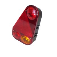 Lighting Aspck Earpoint III E tested function right tail light brake turn signal light reverse light function left tail light brake indicator rear fog light with triangular reflector 5 pin Bayonet connection voltage 12 V including bulb dimensions H 219 x 