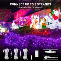 Jmexsuss 360 Led Purple Halloween Lights Plug In Halloween Bush Lights Outdoor Waterproof 12 Ft X 5 Ft Purple Net Lights Conne