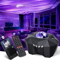 [Upgraded Version] Led Ceiling Star Projector With Aurora Borealis And Moon Effects, With Built-In Bluetooth Speaker And Remote Control, Multiple Modes Of Ambient Nighttime Lighting